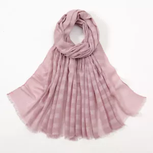 Muslim Women Glitter Stripes Headscarf Long Wrap Shawl Islamic Scarves Turban - Picture 1 of 26