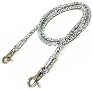 Braided Leather Lanyard chain strap for Cell phone, key, wallet, face mask 