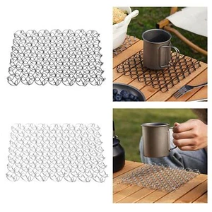 Spring Net Coaster 304 Stainless Steel Pot Mat for Cabinet Kitchen Home - Picture 1 of 9