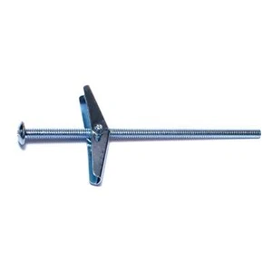 10-24 x 5" Zinc Plated Steel Coarse Thread Mushroom Toggle Bolts (50 pcs.) - Picture 1 of 1