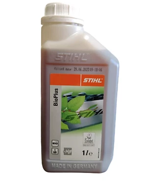 STIHL olio per catena motosega Bioplus ecologico vegetale da 1 litro ORIGINALE - Immagine 1 di 3