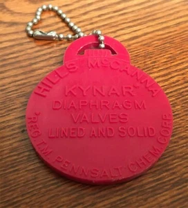 Hills McCanna Kynar Diaphragm Valves Pennsalt Chemical Watch Key Fob Keychain - Picture 1 of 2