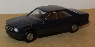 Micro Herpa Ho 1/87 Mercedes Benz 560 Secco Blu Scuro No. Box - Immagine 1 di 4