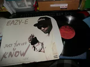 Record 12" single Rap Eazy E on Ruthless records Just tah let You know VG++ - Picture 1 of 4
