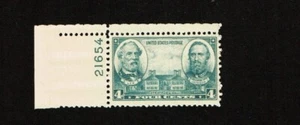 1936-7 U.S.COMMEM.  ARMY-NAVY 4c Lee-Jackson  Plt#Single Sc#788 M/NH/OG GEM ^ - Picture 1 of 1