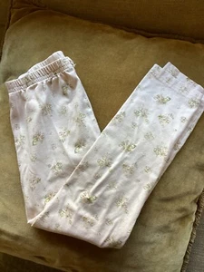 Jamie Kay Organic Cotton Children's Leggings Cream Light Pink Bunny Floral 8Y - Picture 1 of 4