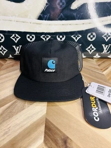 Sombrero Palace X Carhartt Cordura Malla SnapBack Raro Agotado OSFA Negro Azul - Imagen 1 de 4