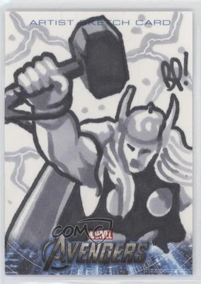 2012 Marvel Avengers Assemble Art 1/1 Bill Pulkovski BP! Auto Sketch l6f - Image 1 of 3