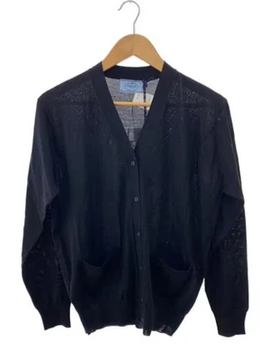 PRADA 24SS Virgin Wool Cardigan (Lightweight) Size 38 Wool Black DNA00S - Image 1 of 4
