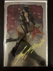 ZATANNA #1 SOZOMAIKA SIGNED VIRGIN FOIL VARIANT DC COMICS WITH COA - Picture 1 of 3