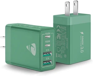 40W USB C Charger Cube, 2-Pack Wall Plug Fast Charging Block - Picture 1 of 5