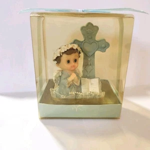 25 Set Olunaura Baby Boy Praying Angel  Baby Shower Or Christening Blue 2006 NIB - Picture 1 of 7