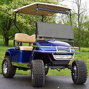 E-Z-GO TXT 3/16" Tinted Fold Down Golf Cart Windshield | Fits 1994.5 -2013 - Picture 1 of 2