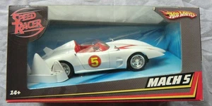Speed Racer Mach 5 Model Car 1/24 Scale Hot Wheels Diecast Collectible Display - Picture 1 of 9