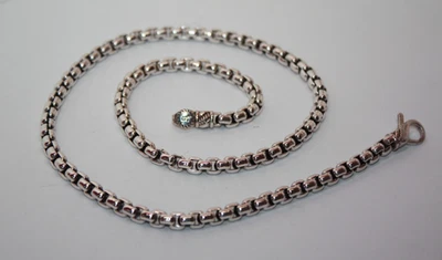 Collar de cadena John Hardy JAI de plata de ley de 5,3 mm con caja redondeada de 20" [125GRA] Foto 1 de 4