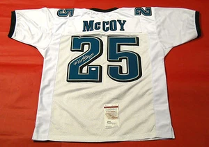 LeSean McCoy AUTOGRAPHED PHILADELPHIA EAGLES WHITE JERSEY JSA - Picture 1 of 3