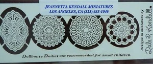 Dollhouse Miniature Assorted Doilies #170 by Jeanetta Kendall - Picture 1 of 1