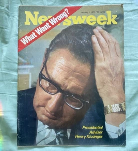d2023 Henry Kissinger - Newsweek Magazine - 1/1/1973 - AUTHENTIC - Picture 1 of 2