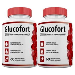 Glucofort Blood Sugar Support Capsules, Glucofort Advanced Formula (2 Pack ) - Picture 1 of 4