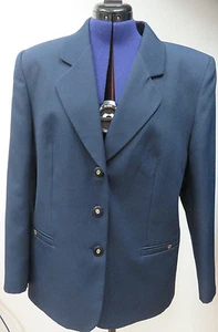 Blazer da donna jacket giacca da donna giacca da tuta blazer da donna blu scuro taglia 44 - Foto 1 di 2
