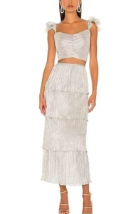 Gianna set in platinum by Saylor women's two piece outfit size S - Picture 1 of 5