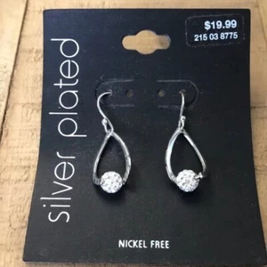 Modeohrringe Damen versilbert - Bild 1 von 2