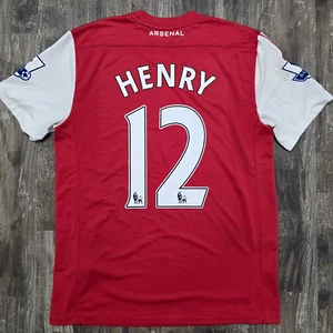 Maglia calcio Nike Arsenal Home 2012 Thierry Henry uomo M Francia Inghilterra EPL - Foto 1 di 9