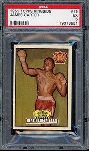 1951 Topps Ringside Boxing #15 James Carter PSA 5