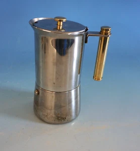 Miss Lavazza Caffettiera Espresso Moka Design Acciaio Inox Balzano Italy (F025-592) - Foto 1 di 3