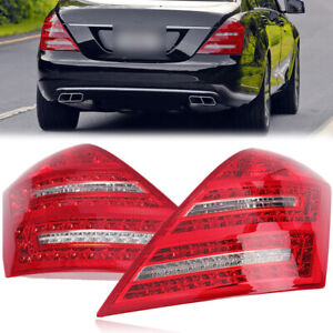 Pair Led Tail Lights Brake Lamps For Mercedes Benz W221 2007-2009 S450 S600