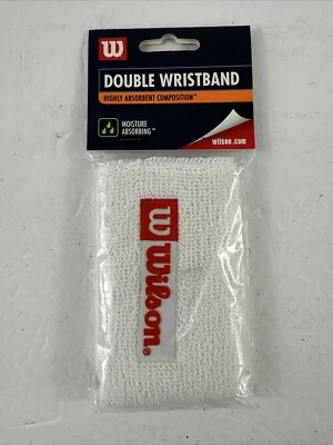 Vintage Wilson Double Wristband 4.5” Long Highly Moisture Absorbent Composition - Image 1 of 2