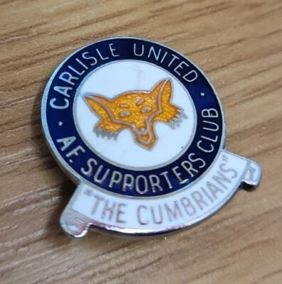 Vintage Carlisle United AF Supporters Club The Cumbrians Pin/Badge W.Reeves & Co - Image 1 of 4