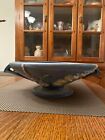 Roseville Pottery Blue Foxglove Compote 2-10