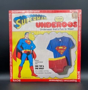 VINTAGE 1978 SUPERMAN UNDEROOS SIZE XL - SEALED IN ORIGINAL PACKAGING - RARE!!! - Picture 1 of 10