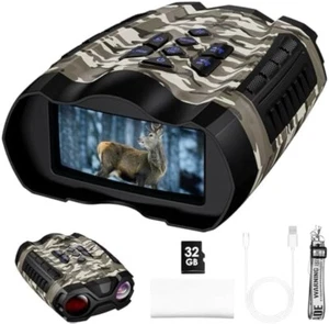 Night Vision Goggles,4K Night Vision Binoculars for Adult with 3.5" HD Screen,32 - Picture 1 of 8