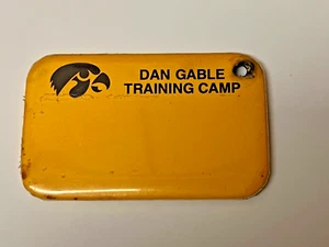 IOWA HAWKEYE DAN CABLE TRAINING CAMP METAL TAG - Picture 1 of 2