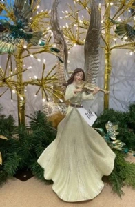 NWT Mark Roberts 18" Christmas Elegant Angel Figurine w/ Violin Sale - Picture 1 of 2