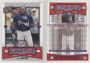 2002 Donruss Fan Club Fan Club Favorites Tony Gwynn #279 HOF