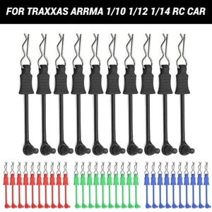 10Pcs/Set R-type Body Shell Clips Pin with Mount for 1/10 1/12 1/14 RC Cars - Picture 1 of 21