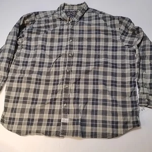 Vintage Old Collage Inn Flannel Shirt Plaid XXL Green Long Sleeve Button Down  - Picture 1 of 8