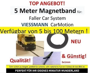 🟢 Great quality! 5M magnetic tape Car Motion similar to Viessmann 8430 - Picture 1 of 4