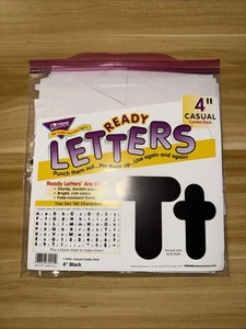 TREND® Ready Letters Casual Combo Set, Black, 4"h, 182/Set&name Label - Picture 1 of 6