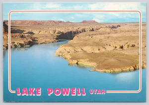 Postcard Aerial View of Upper Portion Lake Powell Utah near Hite Marina Desert - Picture 1 of 2