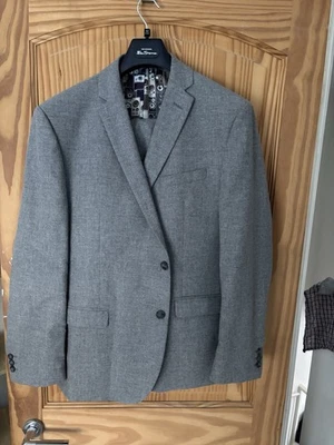 Ben Sherman Men's 2-Piece Suit Grey 44 Chest W38 - Image 1 of 4