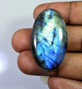 67Cts. Natural Multi Labradorite Oval Cabochon Loose Gemstone 24X30X07 MM J159 - Picture 1 of 9