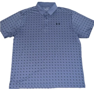 Under Armour Poloshirt Herren XL Loose Playoff Golf Grau & Schwarz Kurzarm - Bild 1 von 6