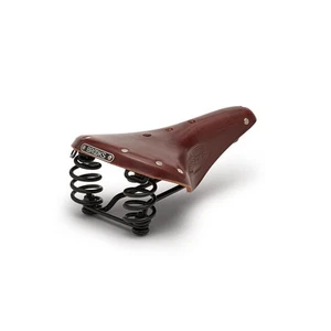 Flyer, Touring Leather Handmade Bike Saddle With Suspension Springs, Brown, O... - Picture 1 of 5