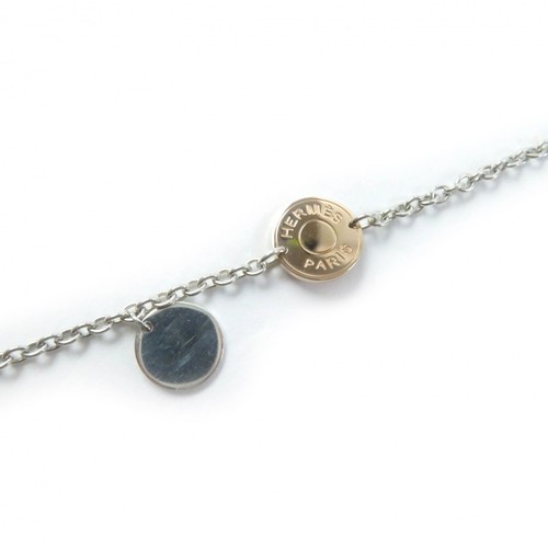 HERMÈS Collana Hermes Sv925 Au750 Confetti Serie Argento Oro Made In France Peso 22.