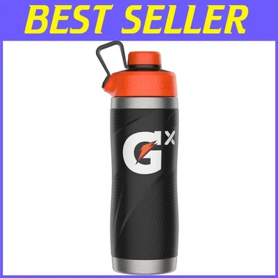 Black Gx 32oz Stainless Steel Bottle - Double Wall for Long-Lasting Coolness - Изображение 1 из 4