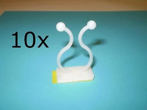 10x Kabeldriller Kabelclip Halter Kabel selbstklebend - NEU - Picture 1 of 1